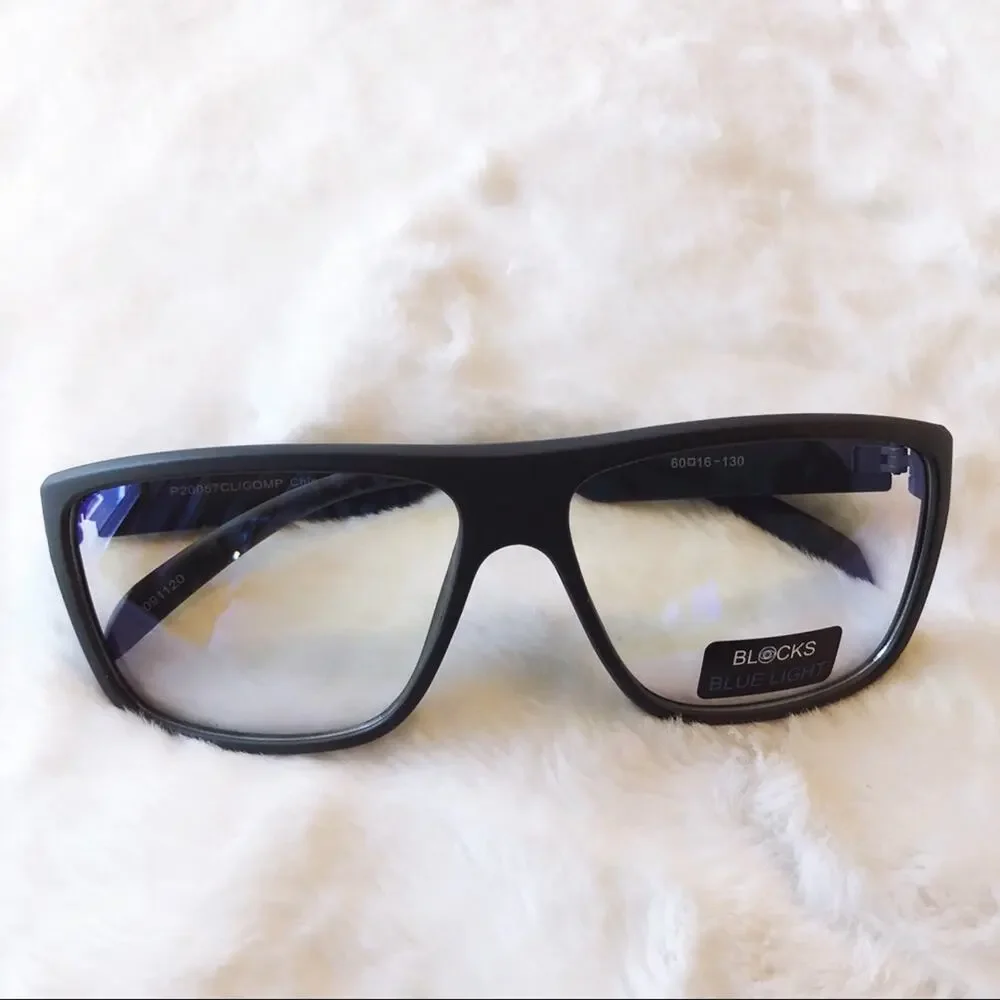 Anna Matte Gray Computer Blue Light Glasses